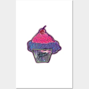 Yum - Cupcake Posters and Art